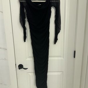 Fashion Nova Black Long Sleeve Dress